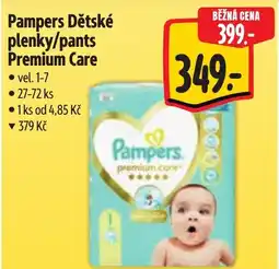 Albert Pampers Dětské plenky/pants Premium Care nabídka