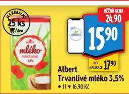 Albert Albert Trvanlivé mléko 3,5% nabídka