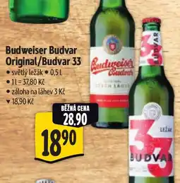 Albert Budweiser Budvar Original/Budvar 33 nabídka