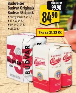Albert Budweiser Budvar Original/ Budvar 33 nabídka