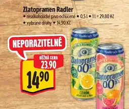 Albert Zlatopramen Radler nabídka