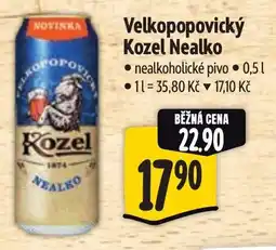 Albert Velkopopovický Kozel Nealko nabídka