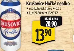 Albert Krušovice Hořké nealko nabídka