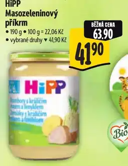 Albert HiPP Masozeleninový příkrm nabídka