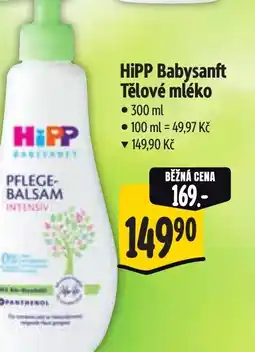 Albert HiPP Babysanft Tělové mléko nabídka