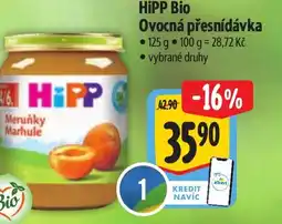 Albert HiPP Bio Ovocná přesnídávka nabídka