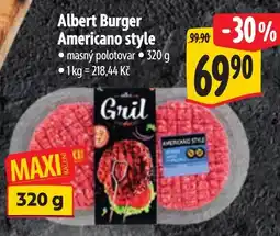 Albert Albert Burger Americano style nabídka