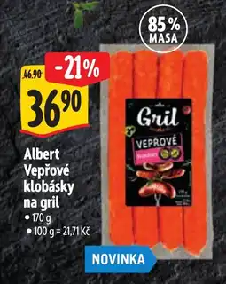 Albert Albert Vepřové klobásky na gril nabídka