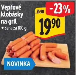 Albert Vepřové klobásky na gril nabídka