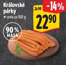 Albert Královské párky nabídka