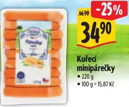 Albert Kuřecí minipárečky nabídka