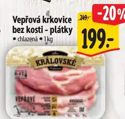 Albert Vepřová krkovice 249 bez kosti - plátky nabídka