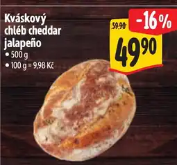 Albert Kváskový chléb cheddar nabídka