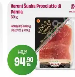 BonVeno Veroni Šunka Prosciutto di Parma 80 g nabídka