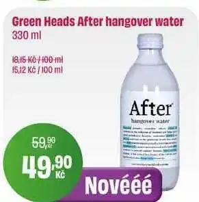 BonVeno Green Heads After hangover water 330 ml nabídka