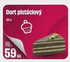 BonVeno Dort pistáciový 108g nabídka