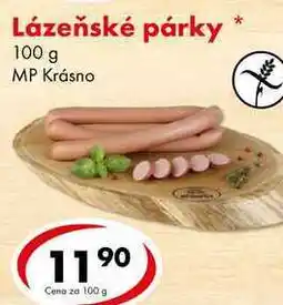 CBA Lázeňské párky, 100 g nabídka