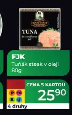Tamda Foods FJK Tuňák steak v oleji 80g nabídka