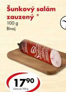 CBA Šunkový salám zauzený, 100 g nabídka