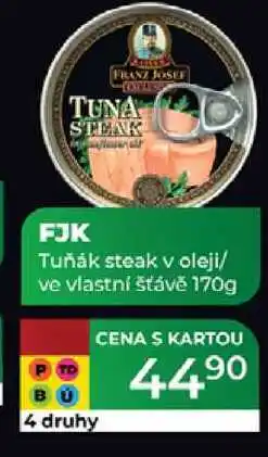 Tamda Foods FJK Tuňák steak v oleji/ ve vlastní šťávě 170g nabídka