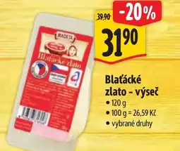 Albert Blaťácké zlato - výseč nabídka