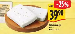 Albert Balkánský sýr nabídka