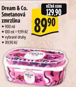 Albert Dream & Co. Smetanová zmrzlina nabídka