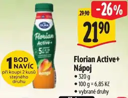 Albert Florian Active+ Nápoj nabídka