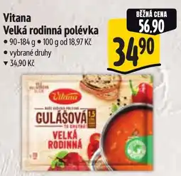 Albert Vitana Velká rodinná polévka nabídka