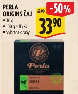 Albert PERLA Origins čaj nabídka