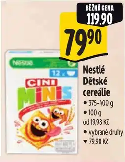 Albert Nestlé Dětské cerealie nabídka