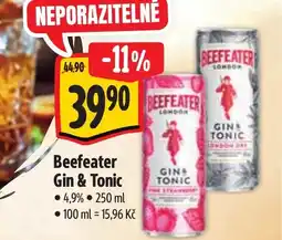 Albert Beefeater Gin & Tonic nabídka