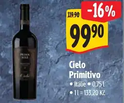 Albert Cielo Primitivo nabídka
