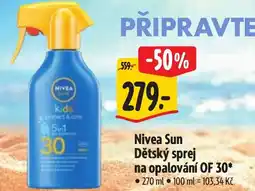 Albert Nivea Sun Dětský sprej na opalování OF 30 nabídka