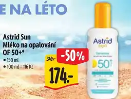 Albert Astrid Sun Mléko na opalování OF 50+ nabídka