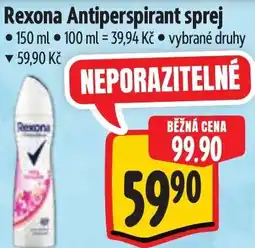 Albert Rexona Antiperspirant sprej nabídka