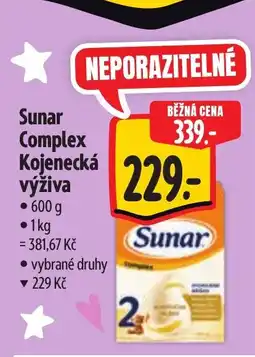 Albert Sunar Complex Kojenecká výživa nabídka