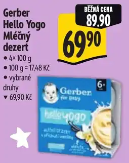 Albert Gerber Hello Yogo Mléčný dezert nabídka