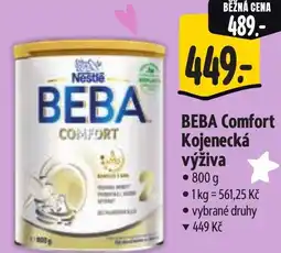 Albert BEBA Comfort Kojenecká výživa nabídka