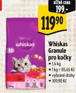Albert Whiskas Granule pro kočky nabídka