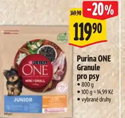 Albert Purina ONE Granule pro psy nabídka