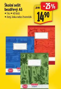 Albert Školní sešit bezdřevý A5 nabídka