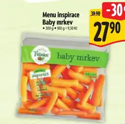 Albert Menu inspirace Baby mrkev nabídka