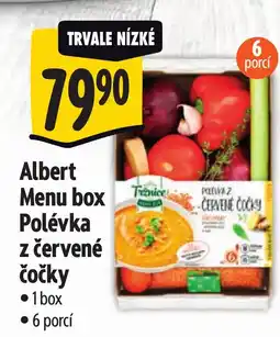 Albert Albert Menu box Polévka z červené čočky nabídka