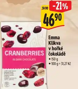 Albert Emma Klikva v hořké čokoládě nabídka