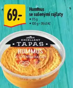 Albert Hummus se sušenými rajčaty nabídka