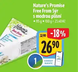 Albert Nature's Promise Free From Sýr s modrou plísní nabídka
