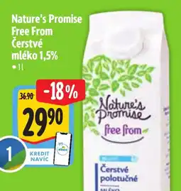 Albert Nature's Promise Free From Čerstvé mléko 1,5% nabídka