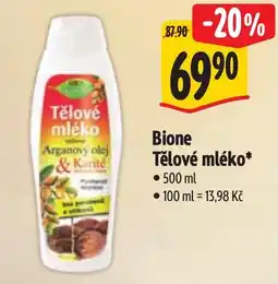 Albert Bione Tělové mléko nabídka