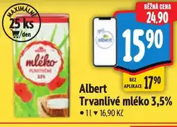 Albert Albert Trvanlivé mléko 3,5% nabídka